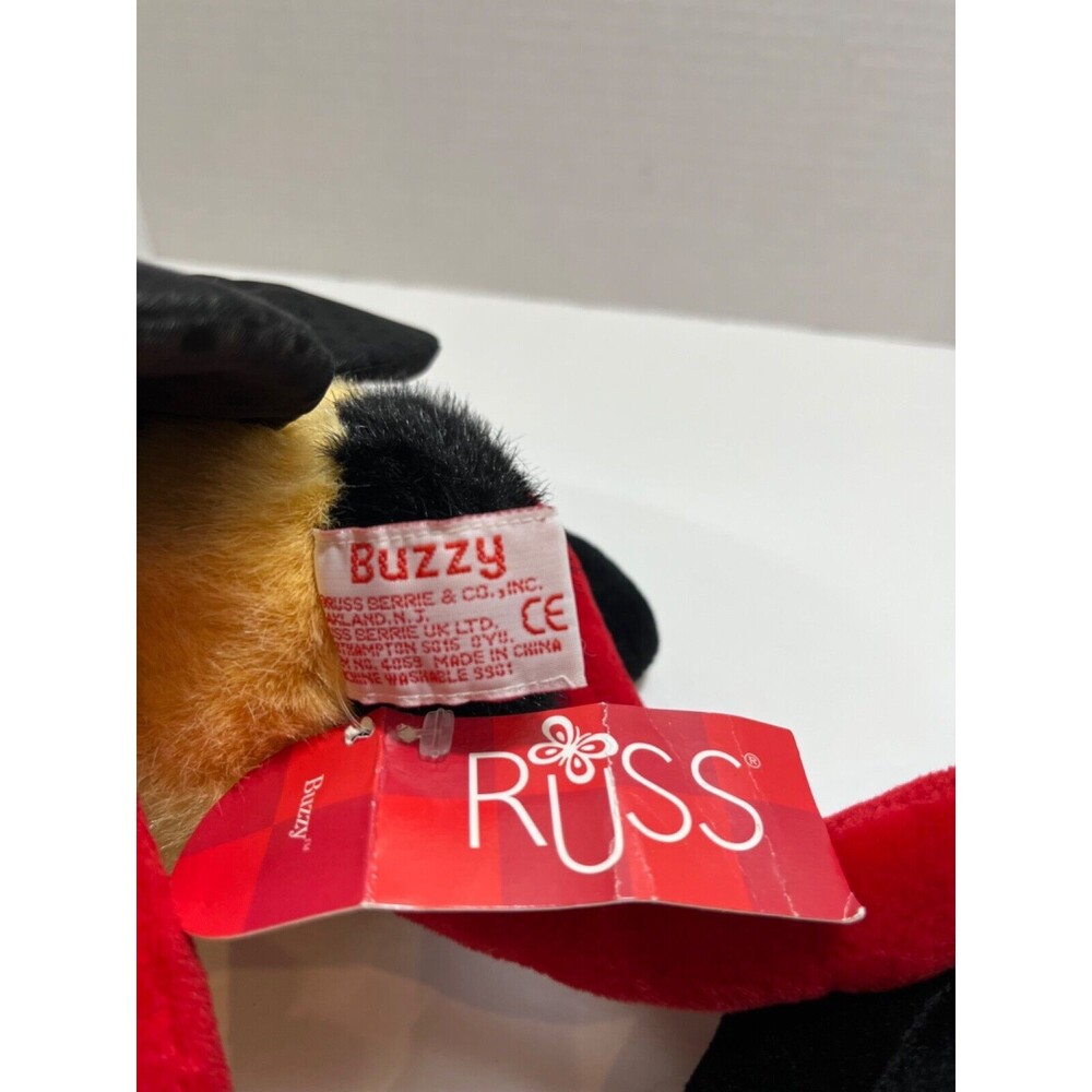 Russ 12" Berrie Buzzy Honey Bee Plush Stuffed Animal Insect - Picture 6 of 8